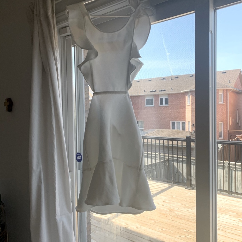 White cocktail dress